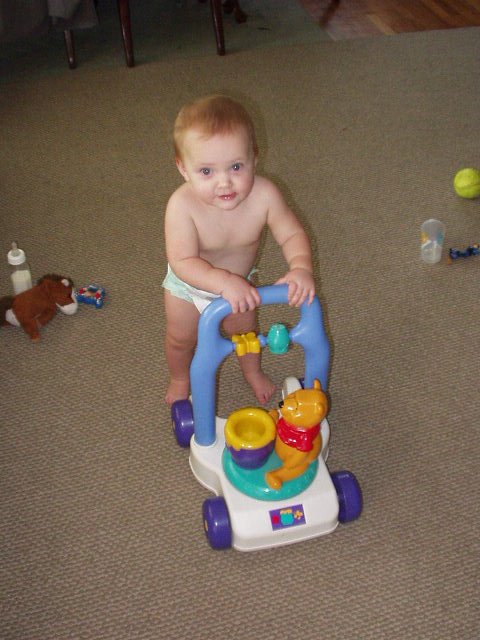 Abigail is really starting to take off (with help)!