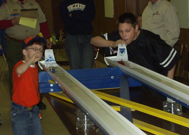 Timothy won against this older scout!!!! 