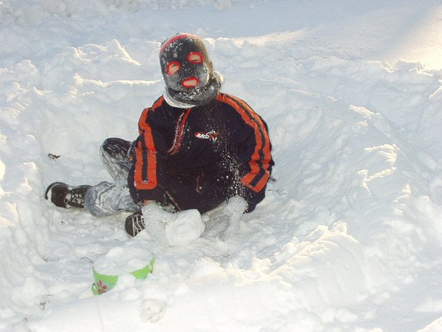 I am cold and I can't see :) hehe