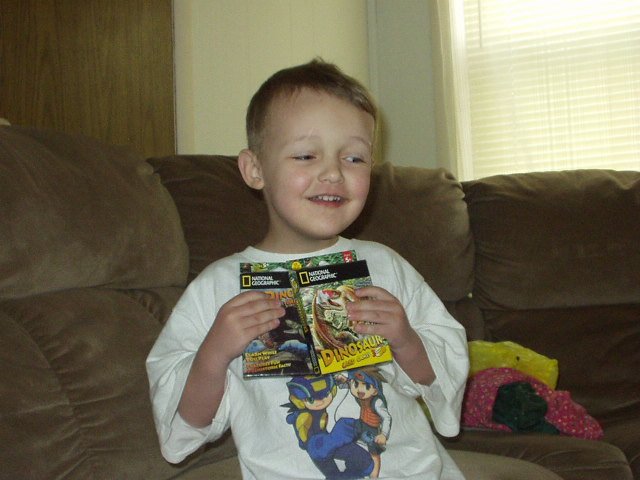 I have two packs of Dino cards!!! Awesome!