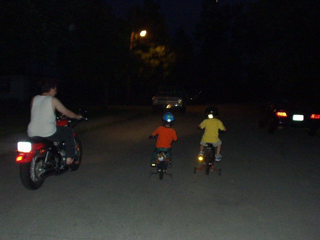 This is one way that all of the boys can go for a ride :)