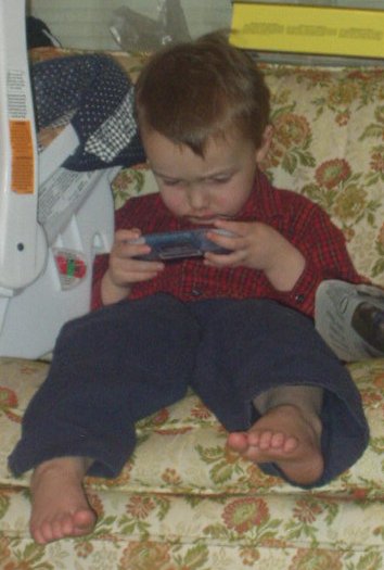 Elijah is really getting into Timothy's game :)