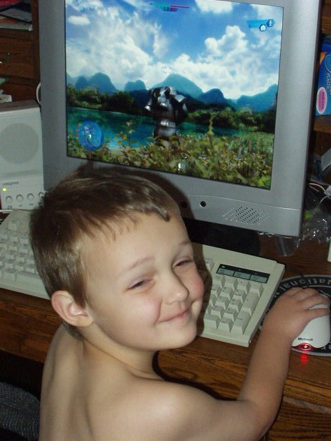 The Star Wars game looks cool on the computer!