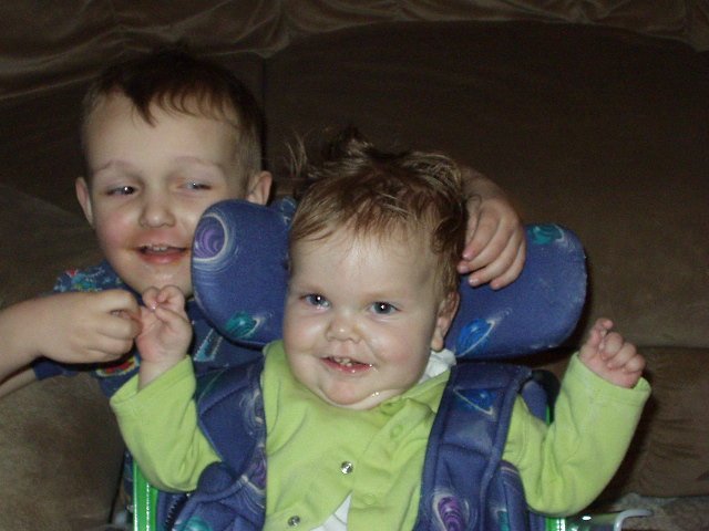 Elijah and Mary have powdered sugar on their faces :) (I guess that is funny!)