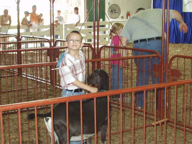 Timothy is waiting his turn to show.