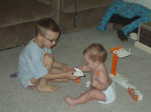 Timothy is soooo good with Abigail.