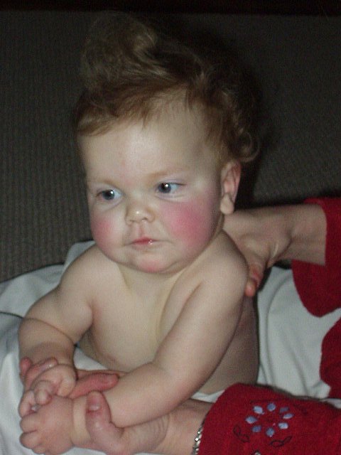 Look at the curls on this big girl!!