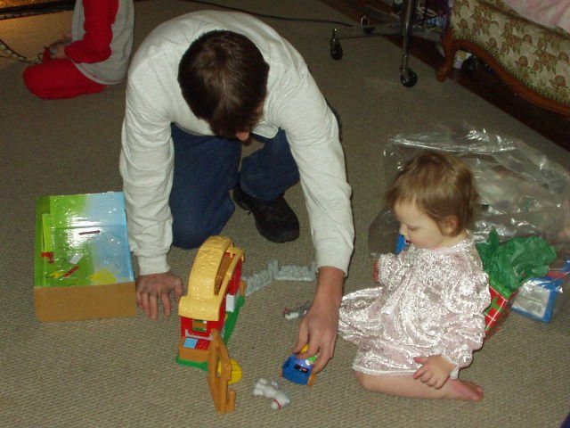 You put the little person in the wagon..and then the neighneigh will pull it around!