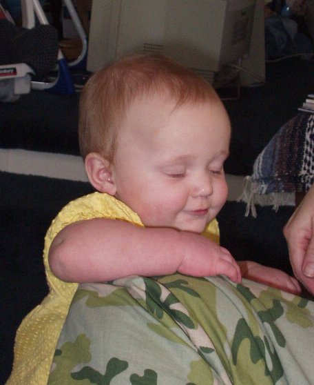 I am trying to hide by the camo :) hehe