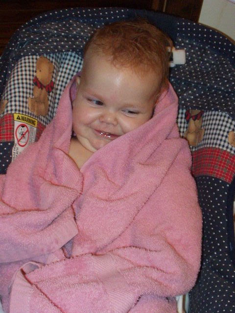 I am sooooo happy to be clean :) Not that I really get dirty!