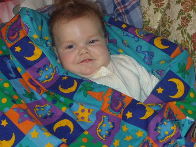 Well if Elijah won't have his picture taken with the blanket...then I will!