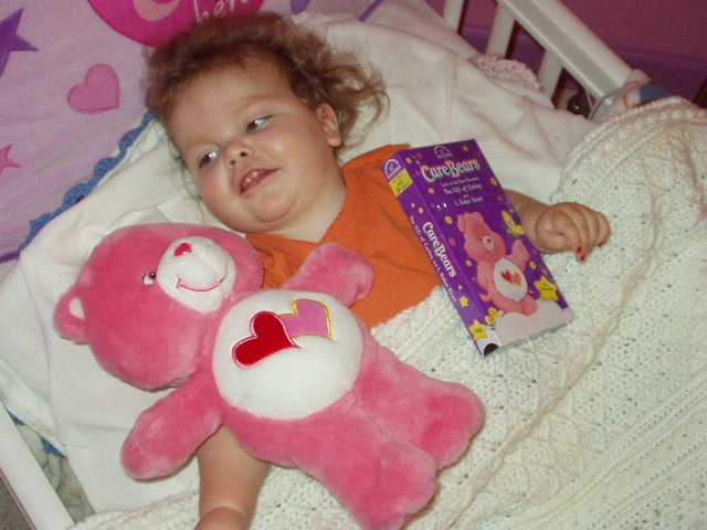 Thank you Grandpa Doug and Diane for the Care Bear :)