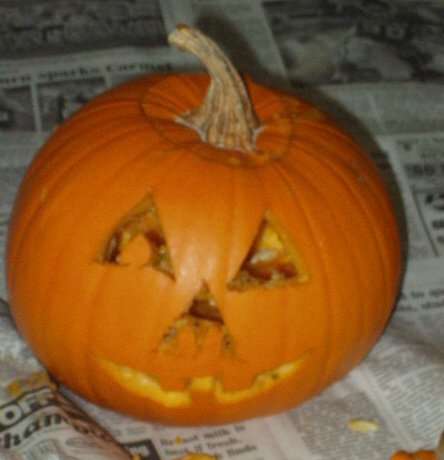 Mary's finished pumpkin :)