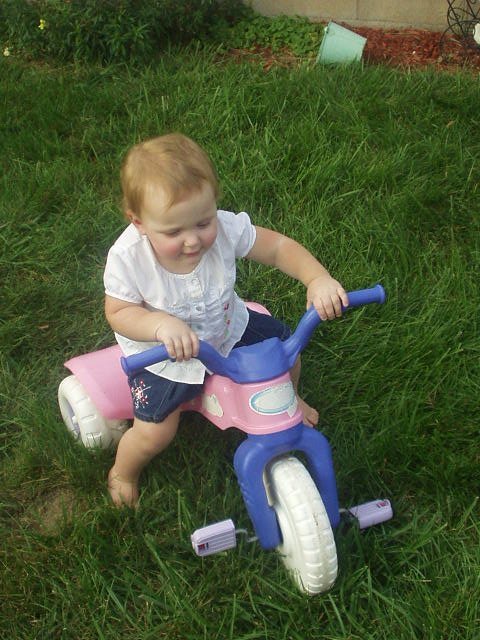 I have a bike like Mommy!!!