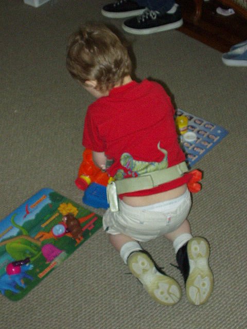 Well I guess we know what he is going to be when he grows up :)