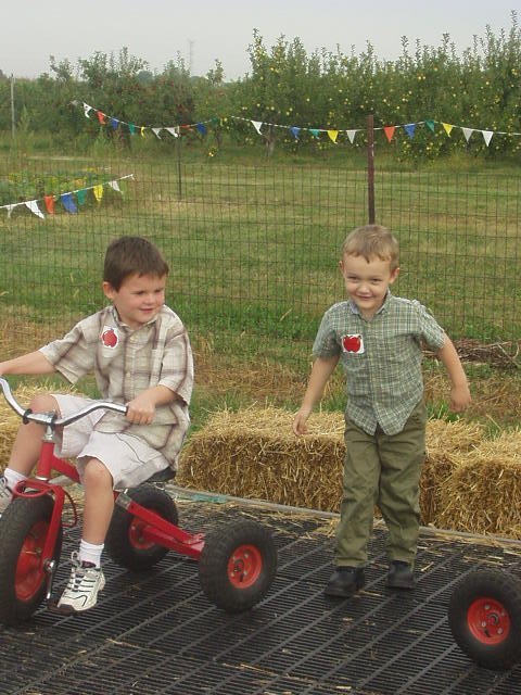 Elijah thought the bikes were cool!