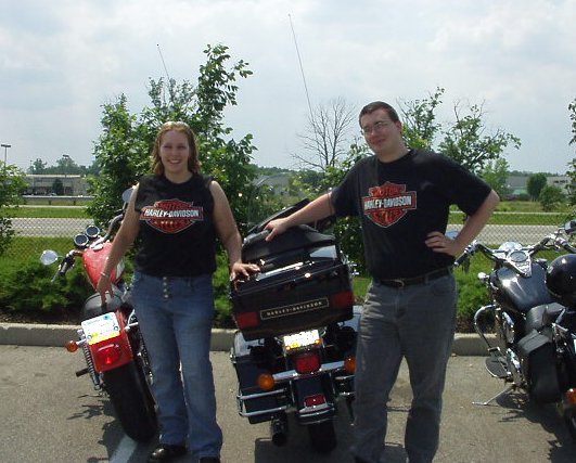 Nathan and I on the Miracle Ride poker run :)