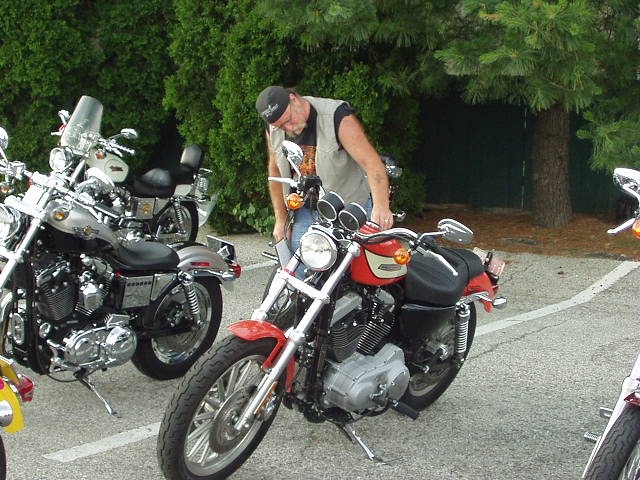 Well I had the ONLY Racing Orange Harley-Davidson 1200R Sportster in the show. (But the person with stickers all over her bike won) OH WELL!!