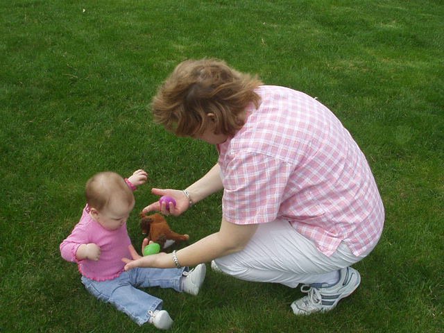 Mamaw is going to save me from this evil grass!!!