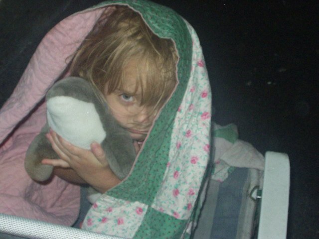 So the party was great except for the rain and thunder...etc. Becca didn't seem to care for the storm :)