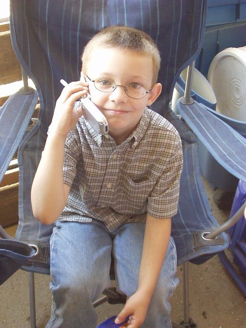 Timothy called Grrrrrreat! Grandpa to tell him about his ribbon :)