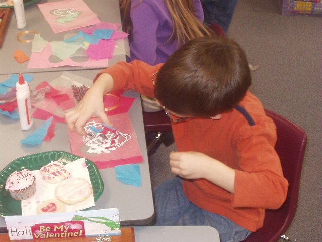 Timothy is the only one in his class that used this much glue!