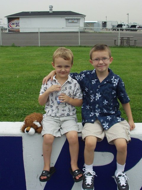 It was a gloomy day at the track...we still had fun!!