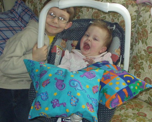 Mary was pretty excited about the pillows :)