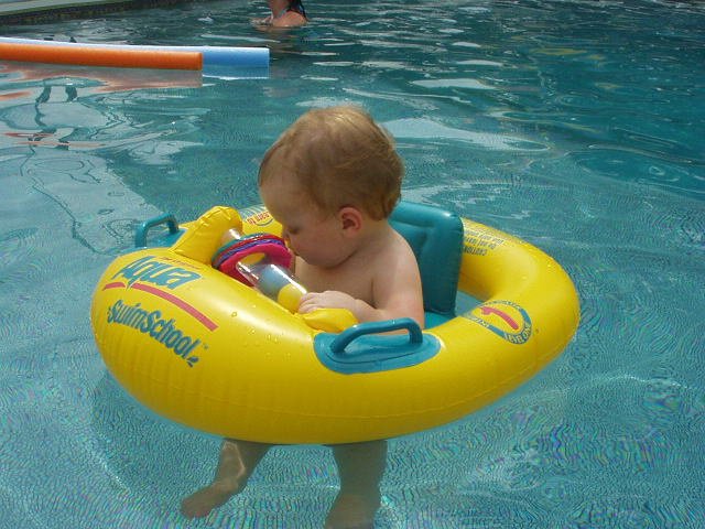 Abigail is trying to figure out how to make the little boat "GO"!