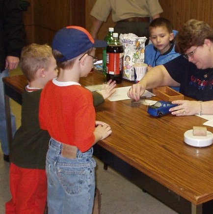 Timothy and Elijah are waiting on the 'Maurader' to be checked out!!!