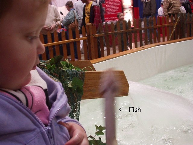 Abigail would rather keep her distance from the 'sishy' :)