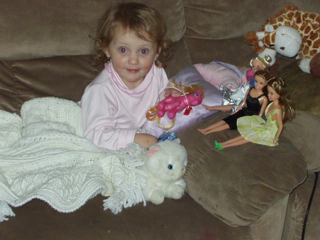 I have princy and a blanket like Mamaw :)