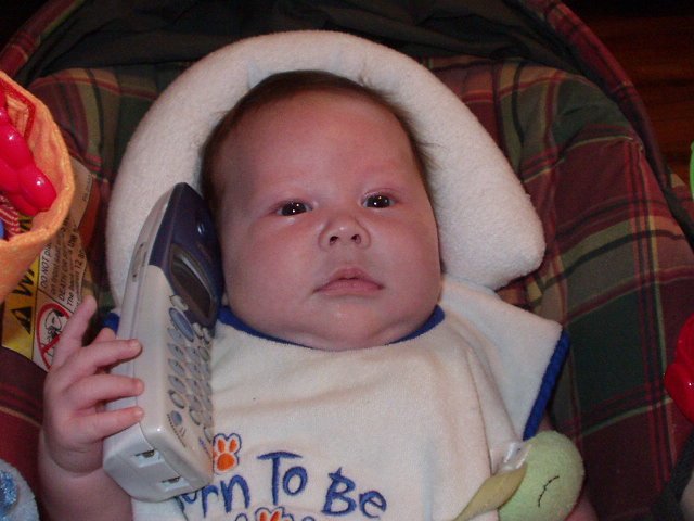 Does Aidan take after Mommy or Aunt Lola??