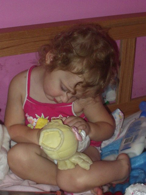 Abigail's prayer....and Mamaw house...and Aunt Jenny house..and sissy..and Elijah...and T-T...and Daddy..and Mommy... AMEN!!