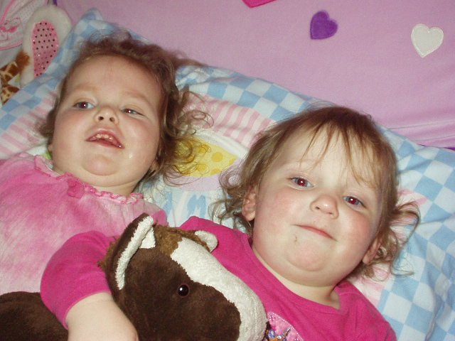 Mary hanging out with Abigail :)