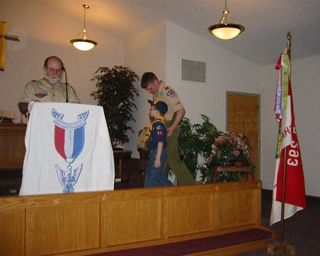 Timothy escorted Uncle Bruce at the ceremony :)