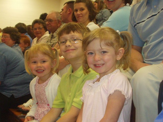 Everyone has piggy tails...Timothy needs some :) hehe