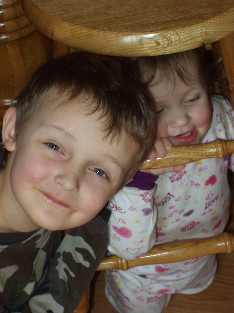 I believe that is bread pizza and milk :) ((On Elijah's face))