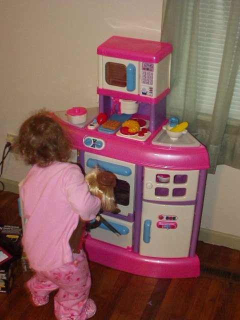 **Some assembly required my butt!** Daddy had fun putting this together for Abigail :)