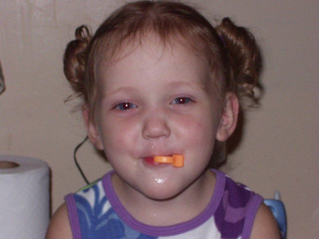 I am pretty sure that goes on your nose for swimming...not in your mouth!!