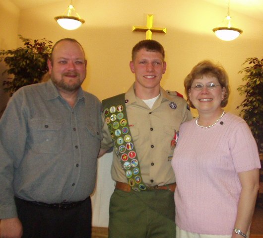 Dad, Bruce and Mom after the ceremony :)