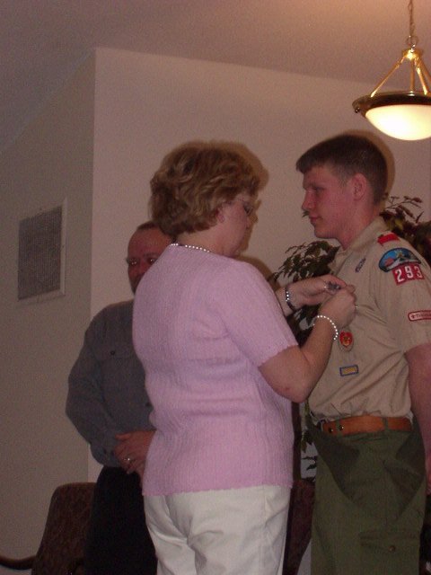 Mom doing a great job of not crying :) hehe