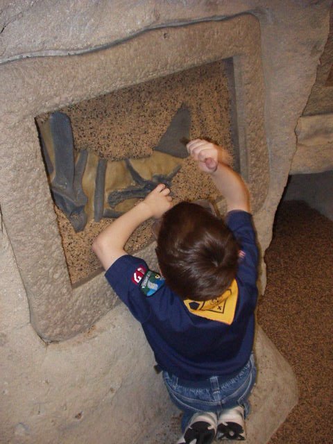 We HAD to stop and dig out dinosaur bones!