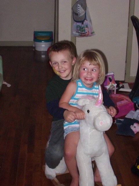 Elijah and Caitlyn are getting along!! I had to take a picture :)