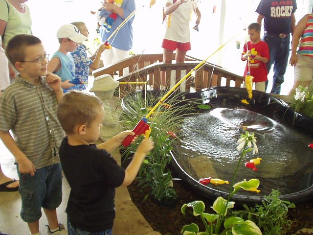 I caught a fish Mommy!