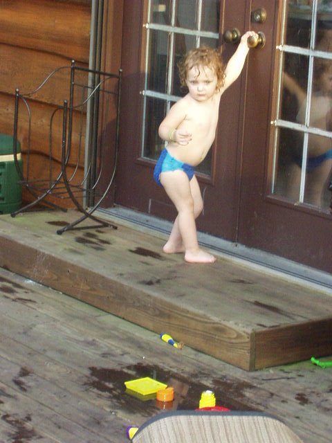 Hey, where is my swimming suit?? Is it inside??