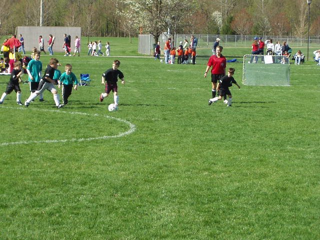 Timothy has possession of the ball!!