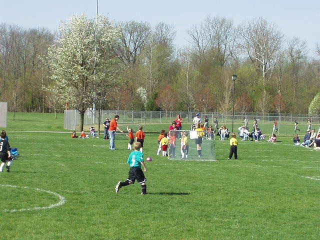 Elijah gave his awesome coach FIVE! Good job!