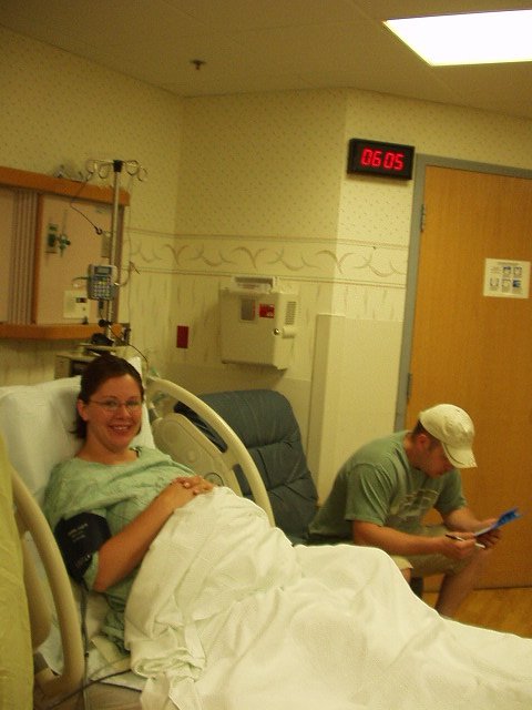 Had to document the fact that Jenny was up before 6AM!!! (well, I was also!)