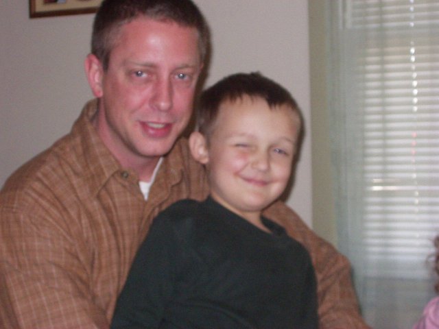 Elijah the pirate is chill'n with Uncle Jess :) (not sure why we don't have a pic with Timothy and Mary??)